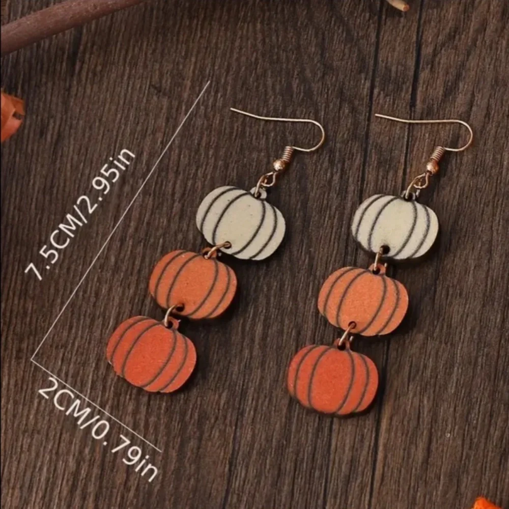NWT! Thanksgiving & Autumn Wood Pierced Earrings! 1/$9 OR 2/$16 OR 3/$21!